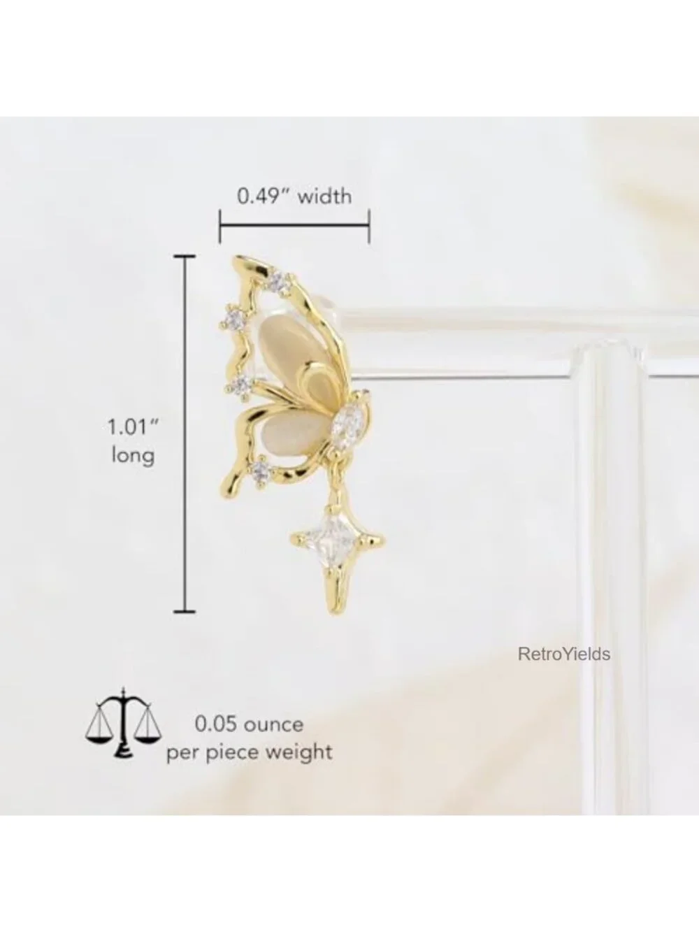 Pearl Flower Leaf Stud Earrings for Women Gold Plated Statement CZ Earrings